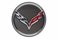 Genuine GM Parts - Genuine GM Parts 20995597 - Center Cap - Crossed-Flag Logo, Argent Background, Service Component [C7 Corvette] - Image 2