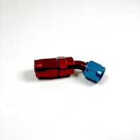 Aeroquip - Aeroquip Fcm4022 - 06 Reusable S.A.E. 37° (Jic/An) Swivel 45° Elbow Fitting - Red/Blue Anodized Aluminum - Image 2