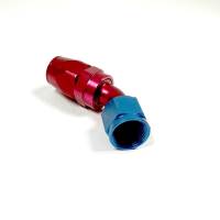 Aeroquip - Aeroquip Fcm4024 - 10 Reusable S.A.E. 37° (Jic/An) Swivel 45° Elbow Fitting - Red/Blue Anodized Aluminum - Image 2