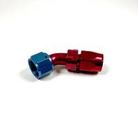 Aeroquip - Aeroquip Fcm4025 - 12 Reusable S.A.E. 37° (Jic/An) Swivel 45° Elbow Fitting - Red/Blue Anodized Aluminum - Image 2