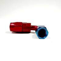 Aeroquip - Aeroquip Fcm4032 - 06 Reusable S.A.E. 37° (Jic/An) Swivel 90° Elbow Fitting - Red/Blue Anodized Aluminum - Image 1