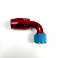 Aeroquip - Aeroquip Fcm4035 - 12 Reusable S.A.E. 37° (Jic/An) Swivel 90° Elbow Fitting - Red/Blue Anodized Aluminum - Image 2