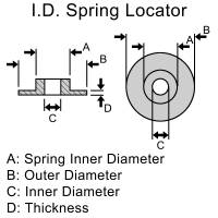 SDPC Raceshop - SDR303808 Raceshop ID Style Spring Locator for LS and GEN5 LT - Set of 8-Pcs - 1.309" OD & 0.080" Thick - Image 4