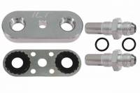 ICT Billet - ICT Billet 551121-6AN - 6L80E 6L90E 8L90E Transmission Cooler Line Adapter Plate with 6AN Fittings Seal - Image 2