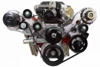 ICT Billet - ICT Billet 551135-3-R4 - LSA Supercharger High Mount A/C GM R4 Compressor Bracket Kit CTS-V ZL1 6-Rib - Image 1