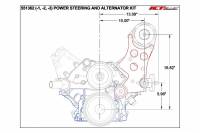 ICT Billet - ICT Billet 551362-1 - LS Corvette - High Mount Alternator / Power Steering Pump Bracket Kit LS1 - Image 3