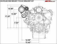 ICT Billet - ICT Billet 551472LS0-3 - LS Truck Sanden 7176 SD7 A/C Air Conditioner Compressor Bracket - Image 8