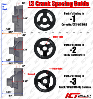 ICT Billet - ICT Billet 551565LS0WP-3 - LS Truck Turbo - Alternator / Power Steering Bracket Kit for LS1 LS3 Water Pump - Image 8