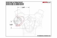 ICT Billet - ICT Billet 551672X - SBC Alternator Bracket - for Double Hump Heads (bolts to water pump only) - Image 9