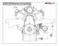 ICT Billet - ICT Billet 551969-LS02 - LS Engine Low Mount Driver Side Mechanical Fuel Pump Bracket with Iron Block and Motor Plate - Image 7