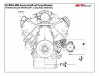 ICT Billet - ICT Billet 551969-LSD1 - LS Engine Low Mount Driver Side Mechanical Fuel Pump Bracket - Image 13