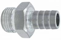 ICT Billet - ICT Billet F080R500BA - Straight 8AN ORB to 1/2" Hose Barb Fitting Bare Aluminum - Image 1