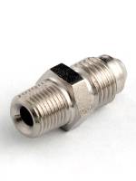 Precision Turbo & Engine - Precision Turbo & Engine PFT047-3039 - Turbo Oil Feed Fitting -4 AN TO 1/8" NPT Steel - Image 1