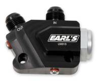 Earls Performance Plumbing - Earls Performance Plumbing LS0013ERL - LS Side Mount Oil Cooler Adapter w/ 212 degree thermostat - Image 1