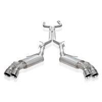 Stainless Works - Stainless Works CA16AVCB - Chambered S-Tube Muffler, 4" Quad Slash Cut Tips, Resonator X-Pipe, AFM Valves, NPP Valves - Image 2