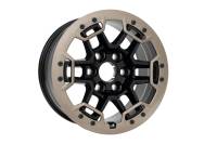 GM Accessories - GM Accessories 84605398 - 17x8-Inch Aluminum Multi-Spoke Beadlock Capable Wheel in Gloss Black with Tech Bronze Trim Ring [2023+ Colorado] - Image 1