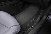 GM Accessories - GM Accessories 84909000 - Premium Carpeted Floor Mats in Jet Black with Sky Cool Gray Stitching [C8 Corvette Z06] - Image 1