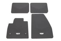 GM Accessories - GM Accessories 84988007 - First and Second-Row Premium All-Weather Floor Mats in Dark Titanium with Cadillac Logo [2020+ XT6] - Image 1