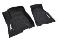 GM Accessories - GM Accessories 84776601 - First-Row Premium All-Weather Floor Liners in Jet Black with Chrome GMC Logo [2022+ Yukon] - Image 3