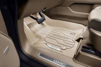 GM Accessories - GM Accessories 84776603 - First-Row Premium All-Weather Floor Liners in Teak with Chrome GMC Logo [2022+ Yukon] - Image 1