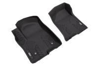 GM Accessories - GM Accessories 85545011 - First-Row Premium All-Weather Floor Liners in Jet Black with Bison Logo (for Models with Center Console) [2023+ Silverado] - Image 2