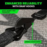 Rhino USA - Rhino USA TD-VS2INKIT-SNAP - 2" x 8' Vehicle Tie-Down Kit (Snap-Hooks) - Image 2